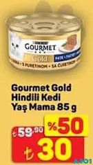 GOURMET GOLD HİNDİLİ YAŞ KEDİ MAMASI 85 G